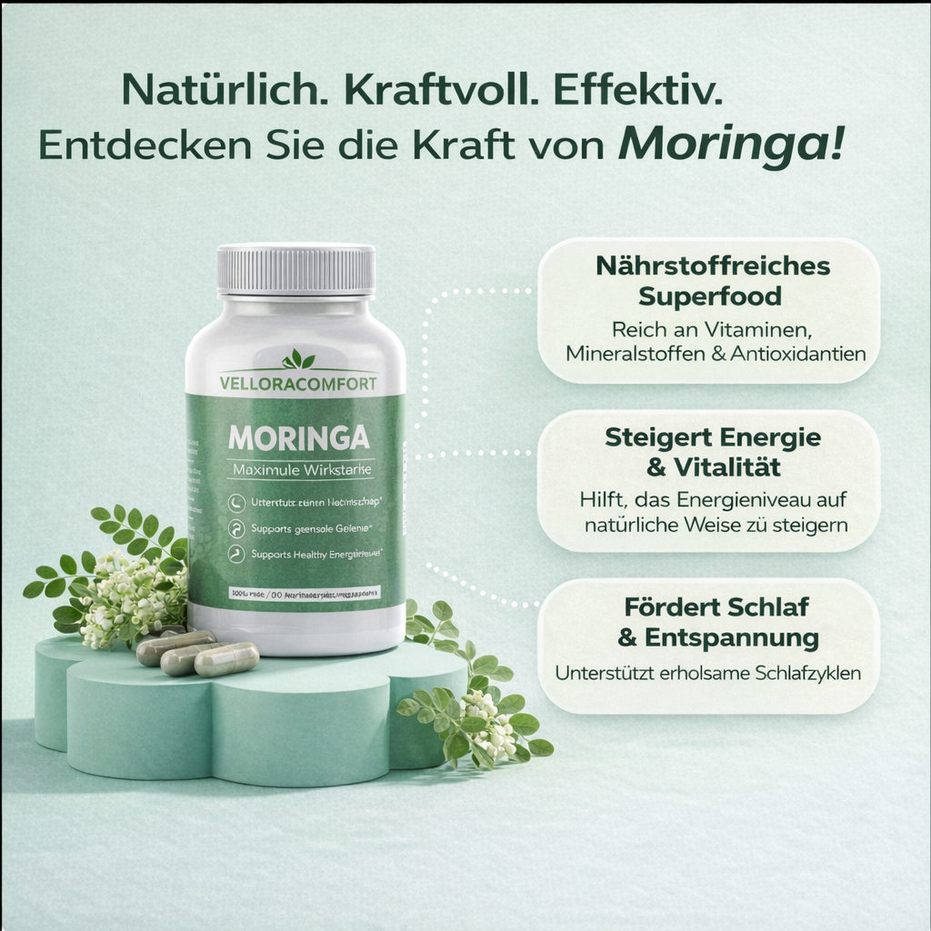 VELLORACOMFORT™ Moringa Capsules (Digestive Relief)