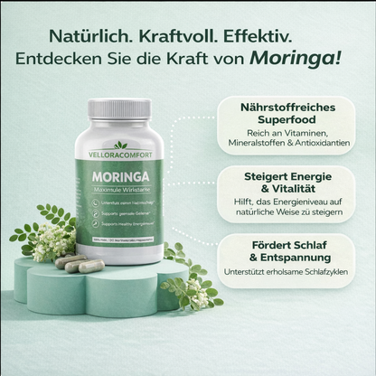 VELLORACOMFORT™ Moringa Capsules (Digestive Relief)